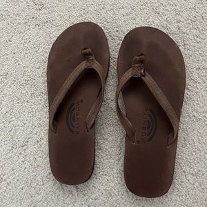 Rainbow single layer arch 1/2” narrow strap. Nogales wood color. Size 5.5-6.5